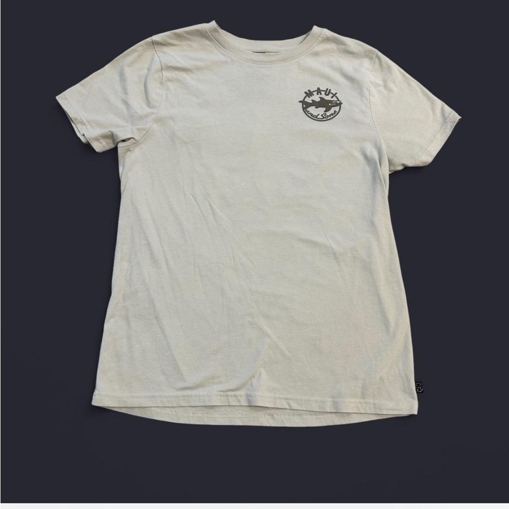 Maui and Sons Cream T-Shirt, Men’s Size Small